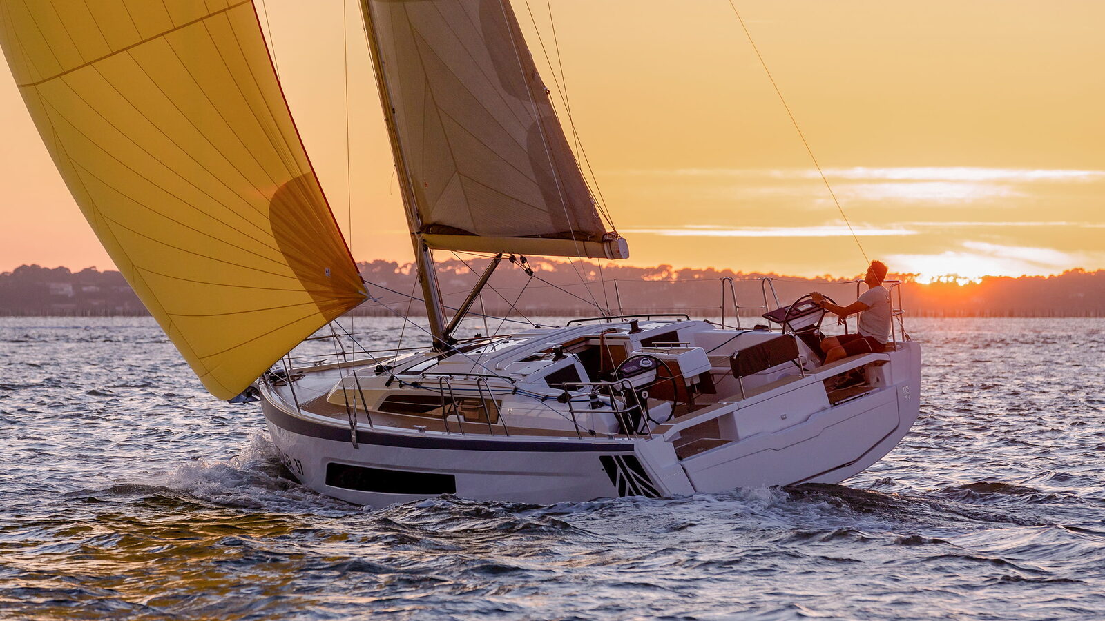 Dufour 37 on the water — representative photo