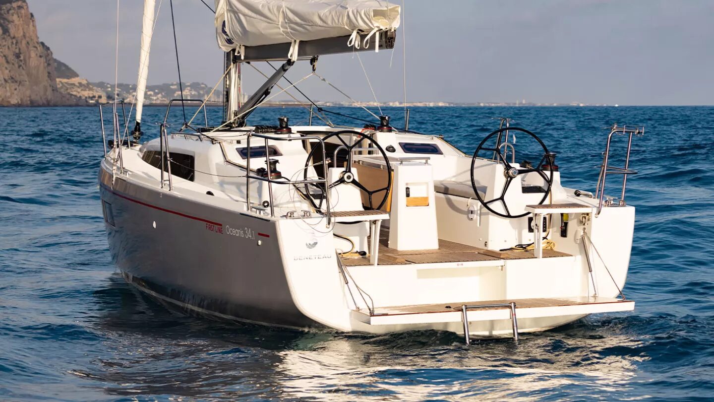Beneteau Oceanis 34.1 cockpit and deck — representative photo