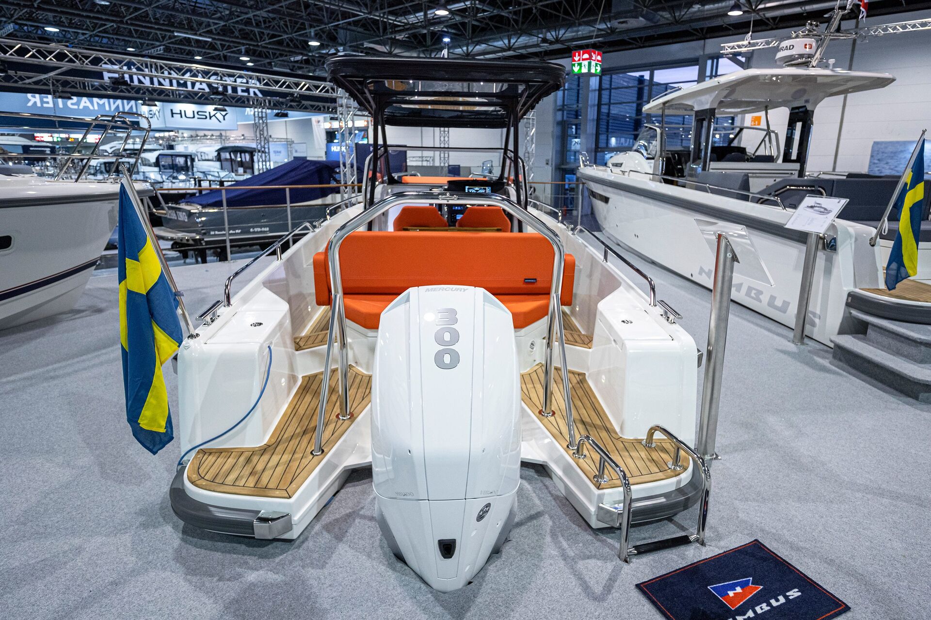 Scandinavian-built boat underway in New England