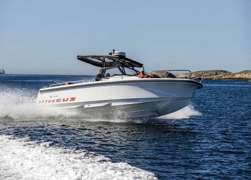 Nimbus T8 running across Massachusetts Bay